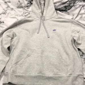 Adidas skateboarding mini shmoo hoodie light grey large men